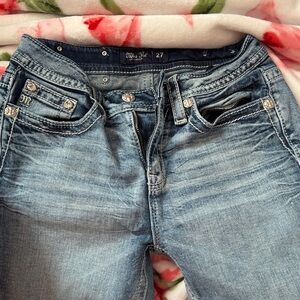 Miss Me Distressed Light Blue Jeans